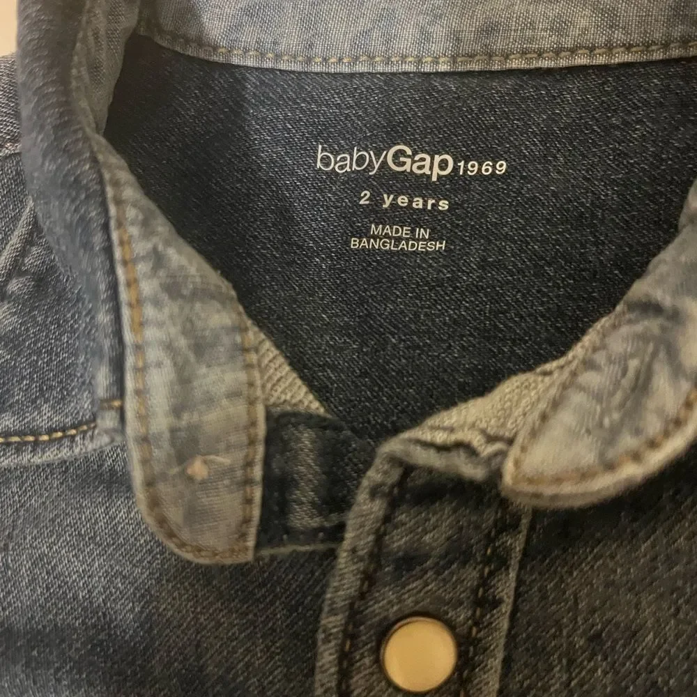 Baby GAP Kids Blue Denim Shirt